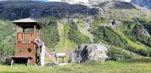 Le aree gioco del trenino rosso del Bernina