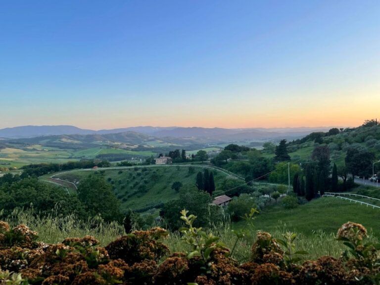 Dintorni di Casole d'elsa vista da San Niccol&ograve;