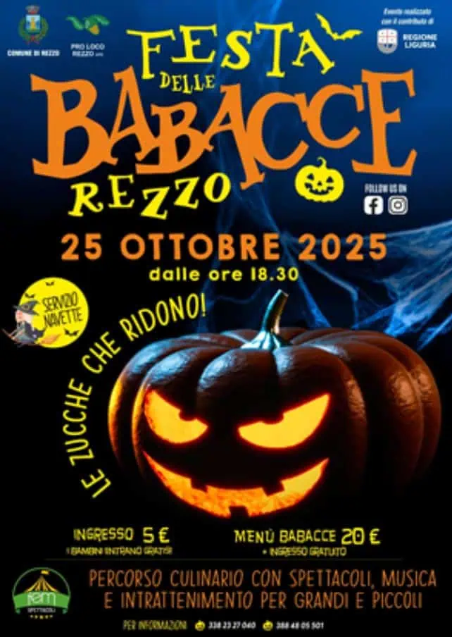 cosa fare ad halloween nel ponente ligure rezzo festa